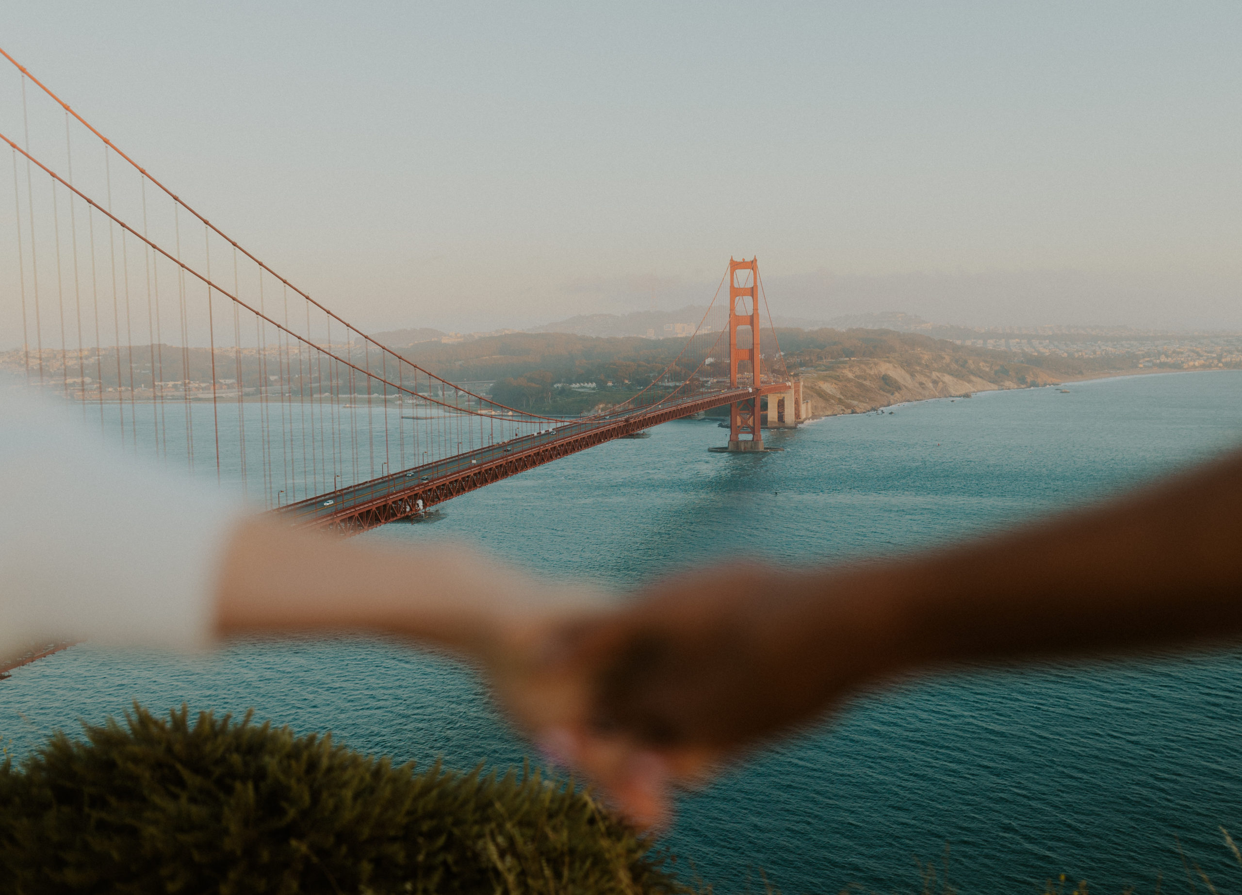 Golden Gate Bridge + Fort Funston SF Summer Engagement Session